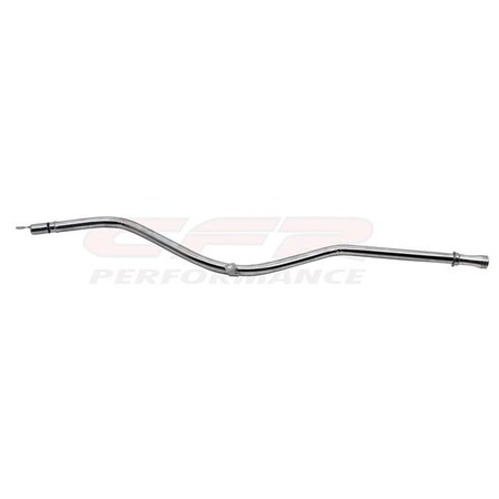 Cfr Performance CFR HZ-4994D-C 34 in. Steel GM Chevy TH-350 Billet Handle Transmission Dipstick - Chrome HZ-4994D-C